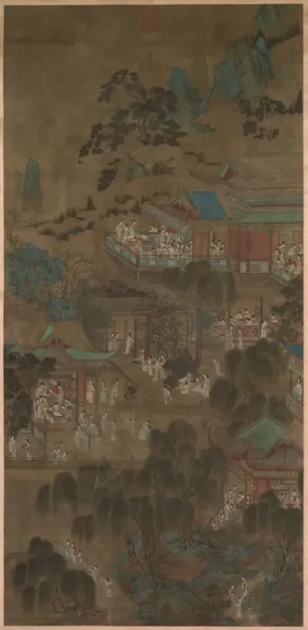 Framed Print : Court Ladies in the Imperial Palace, 1271-1368. Creator: Unknown Framed Print : Court Ladies in the Imperial Palace, 1271-1368. Creator: Unknown
