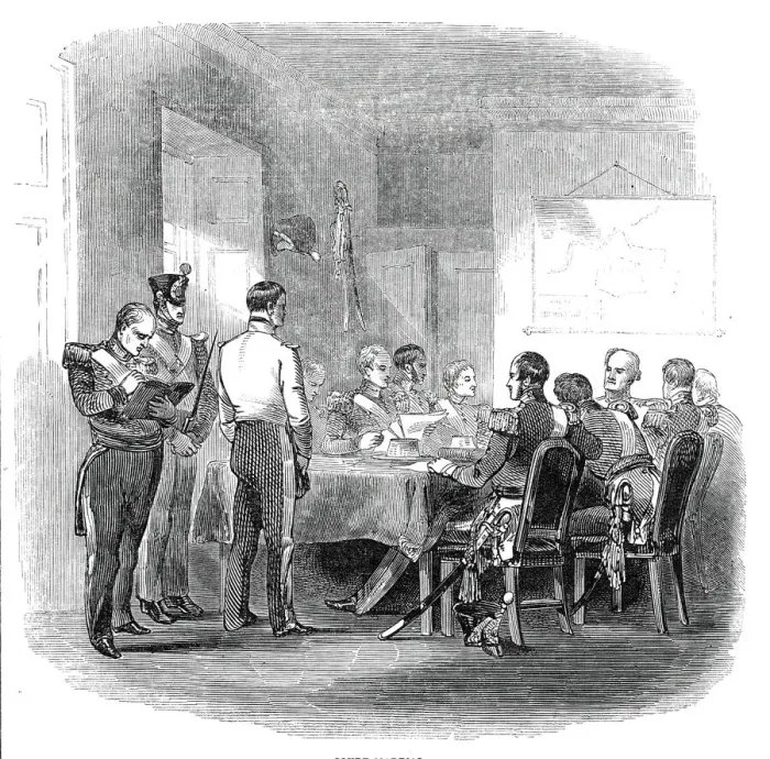 Framed Print : Court Martial, 1845. Creator: Unknown Framed Print : Court Martial, 1845. Creator: Unknown