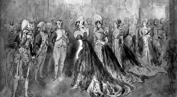 Framed Print : At the Court of Napoleon, (1930). Artist: Constantin Guys Framed Print : At the Court of Napoleon, (1930). Artist: Constantin Guys