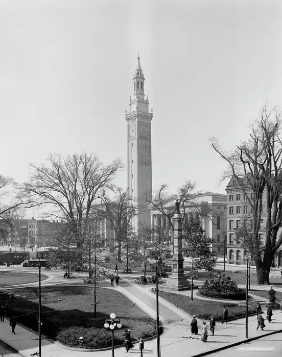 Framed Print : Court Square and Municipal Group, Springfield, Mass. c.between 1910 and 1920. Creator: Unknown Framed Print : Court Square and Municipal Group, Springfield, Mass. c.between 1910 and 1920. Creator: Unknown