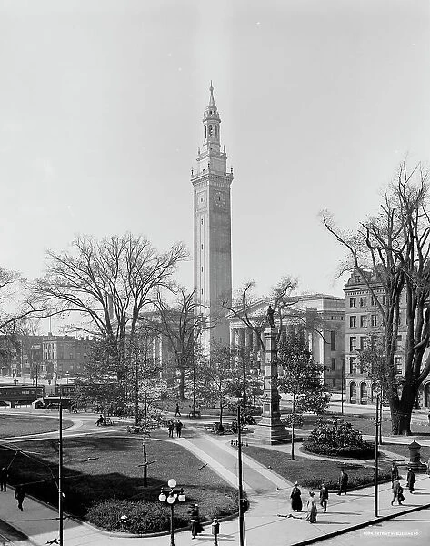 Court Square and Municipal Group, Springfield, Mass. c.between 1910 and 1920. Creator: Unknown