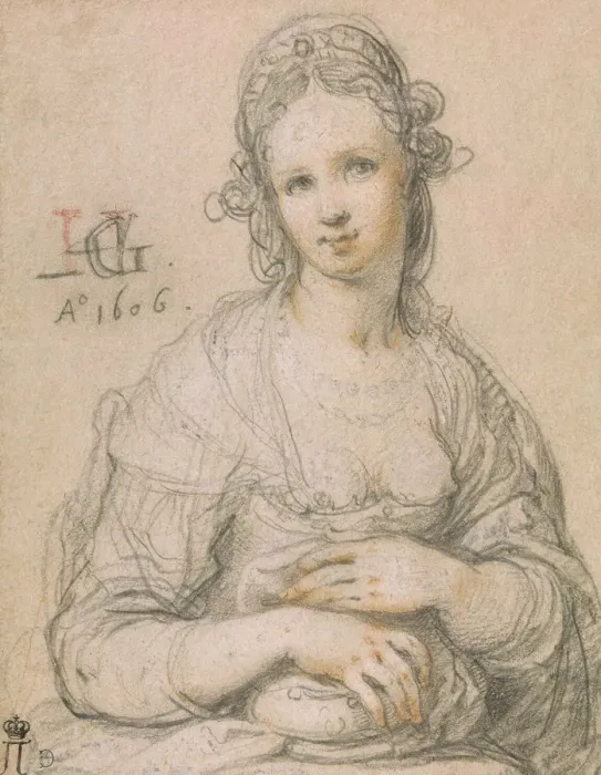 Framed Print : Courtesan, 1606. Artist: Goltzius, Hendrick (1558-1617) Framed Print : Courtesan, 1606. Artist: Goltzius, Hendrick (1558-1617)