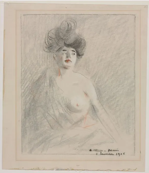 Framed Print : Courtesan, 1906. Creator: Jean Louis Forain (French, 1852-1931) Framed Print : Courtesan, 1906. Creator: Jean Louis Forain (French, 1852-1931)