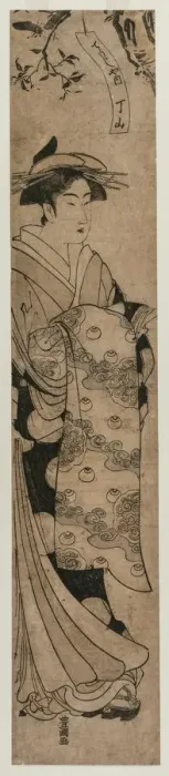 Framed Print : The Courtesan Chozan of the Chojiya, c. 1790. Creator: Utagawa Toyokuni (Japanese, 1769-1825) Framed Print : The Courtesan Chozan of the Chojiya, c. 1790. Creator: Utagawa Toyokuni (Japanese, 1769-1825)