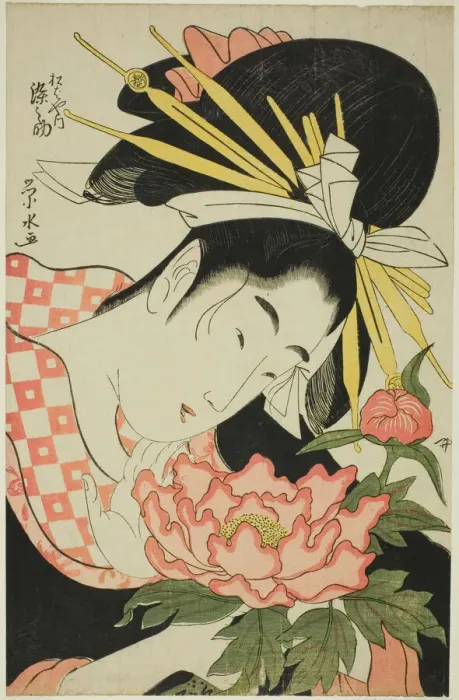 Framed Print : The Courtesan Somenosuke of the Matsubaya, c. 1797. Creator: Ichirakutei Eisui Framed Print : The Courtesan Somenosuke of the Matsubaya, c. 1797. Creator: Ichirakutei Eisui