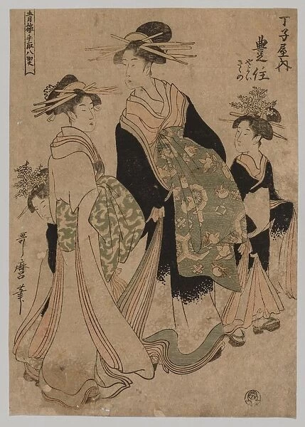 Courtesans and Attendants, 1753-1806. Creator: Kitagawa Utamaro (Japanese, 1753?-1806)