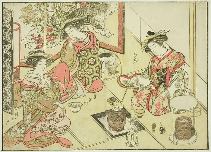 Framed Print : Courtesans of the Okaneya, from the book Mirror of Beautiful Women of the Pleasure... 1776. Creator: Shunsho. Courtesans of the Okaneya, from the book Mirror of Beautiful Women of the Pleasure... 1776. Creator: Shunsho Framed Print : Courtesans of the Okaneya, from the book Mirror of Beautiful Women of the Pleasure... 1776. Creator: Shunsho. Courtesans of the Okaneya, from the book Mirror of Beautiful Women of the Pleasure... 1776. Creator: Shunsho