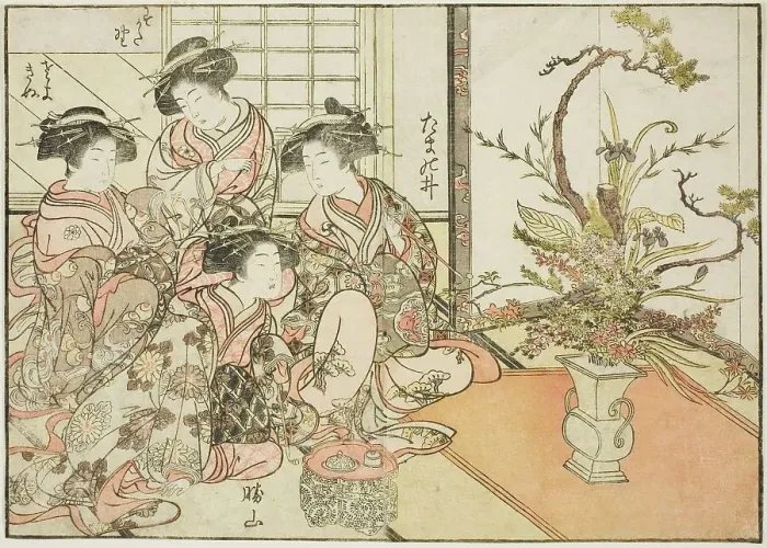Framed Print : Courtesans of Yotsumaya, from the book Mirror of Beautiful Women of the Pleasure Quarters... 1776. Creator: Shunsho. Courtesans of Yotsumaya, from the book Mirror of Beautiful Women of the Pleasure Quarters... 1776. Creator: Shunsho Framed Print : Courtesans of Yotsumaya, from the book Mirror of Beautiful Women of the Pleasure Quarters... 1776. Creator: Shunsho. Courtesans of Yotsumaya, from the book Mirror of Beautiful Women of the Pleasure Quarters... 1776. Creator: Shunsho
