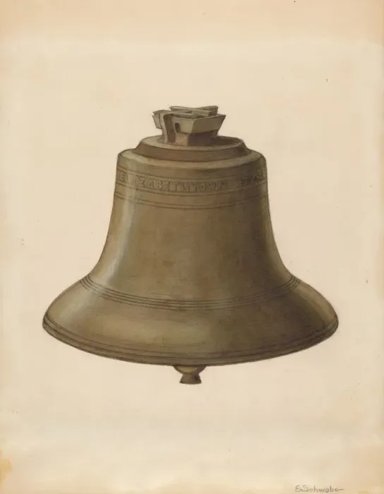 Framed Print : Courthouse Bell, c. 1936. Creator: Erwin Schwabe Framed Print : Courthouse Bell, c. 1936. Creator: Erwin Schwabe