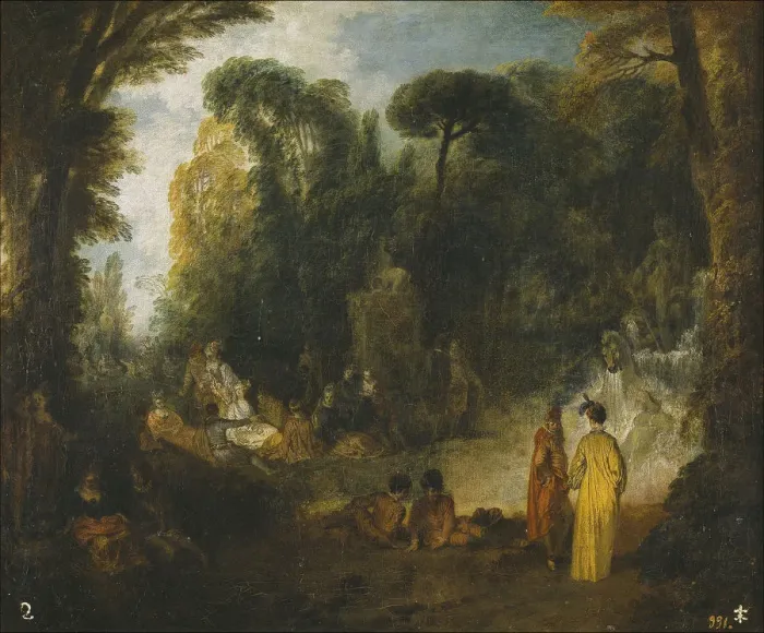 Framed Print : Courtly Gathering In A Park, 1712-1713. Artist: Watteau, Jean Antoine (1684-1721) Framed Print : Courtly Gathering In A Park, 1712-1713. Artist: Watteau, Jean Antoine (1684-1721)