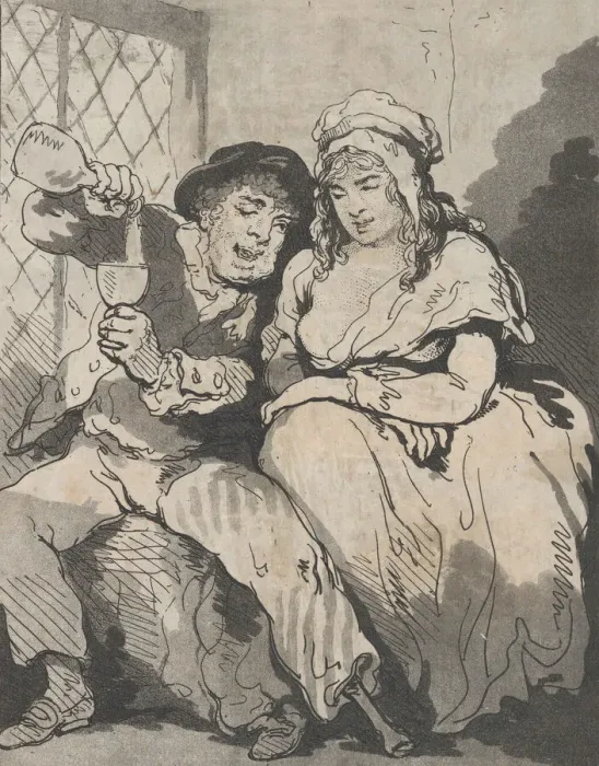Framed Print : Courtship in Low Life, December 15, 1785. Creator: Samuel Alken