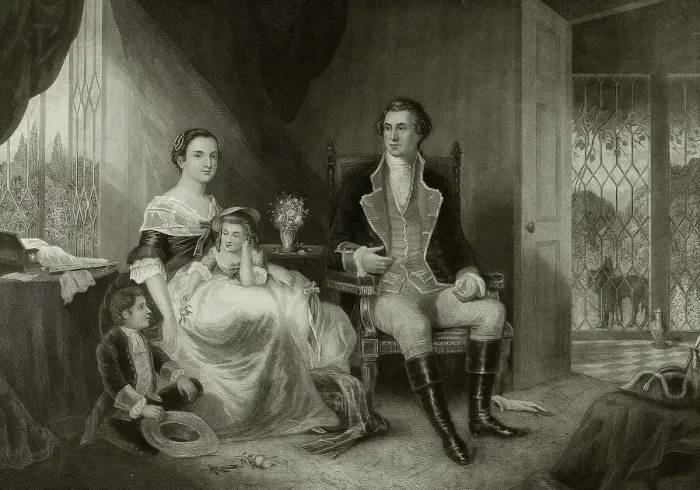 Framed Print : The Courtship of Washington, 1860. Creator: JC McRae Framed Print : The Courtship of Washington, 1860. Creator: JC McRae