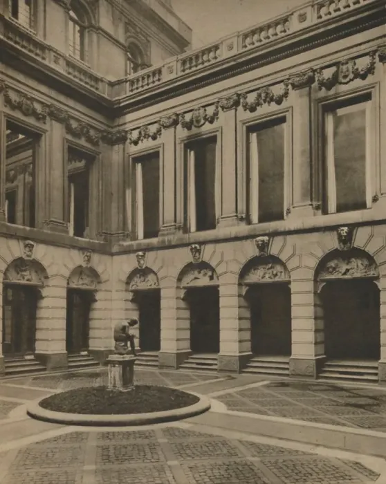 Framed Print : Courtyard of the Drapers Hall in Throgmorton Street, c1935. Creator: Joel Framed Print : Courtyard of the Drapers Hall in Throgmorton Street, c1935. Creator: Joel