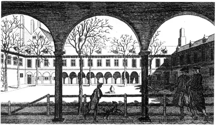 Framed Print : Courtyard of Gresham College, London, 18th century