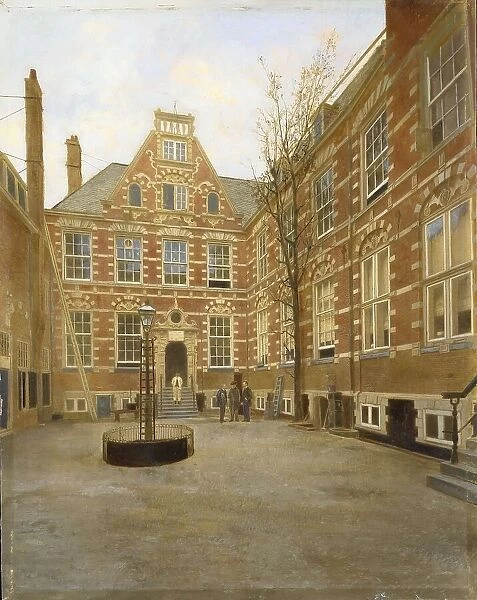 Courtyard of the Oost-Indisch Huis in Amsterdam, 1870-1880. Creator: Unknown