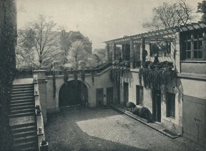 Framed Print : Courtyard of Private House, 13 Boulevard Des Invalides, Paris. Alterations by Paul Huillard, c1927 Framed Print : Courtyard of Private House, 13 Boulevard Des Invalides, Paris. Alterations by Paul Huillard, c1927
