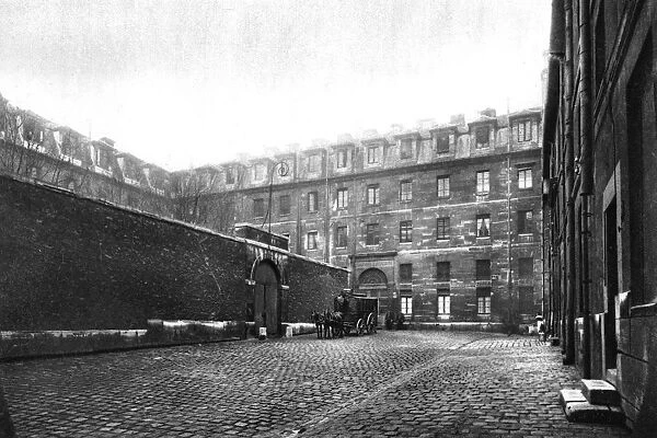 Courtyard of Saint Lazare womens prison, Paris, 1931. Artist: Ernest Flammarion