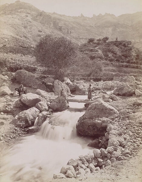 Cous du Kadisha, Monte Libon, 1860s-80s, printed ca. 1870. Creator: Felix Bonfils
