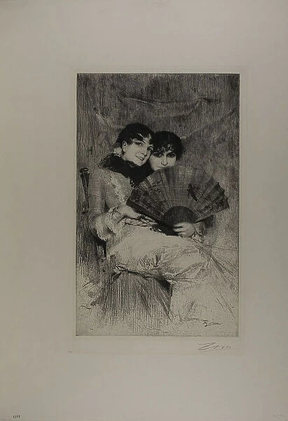 The Cousins, 1883. Creator: Anders Leonard Zorn