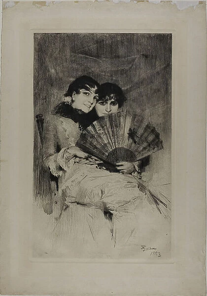 The Cousins, 1883. Creator: Anders Leonard Zorn