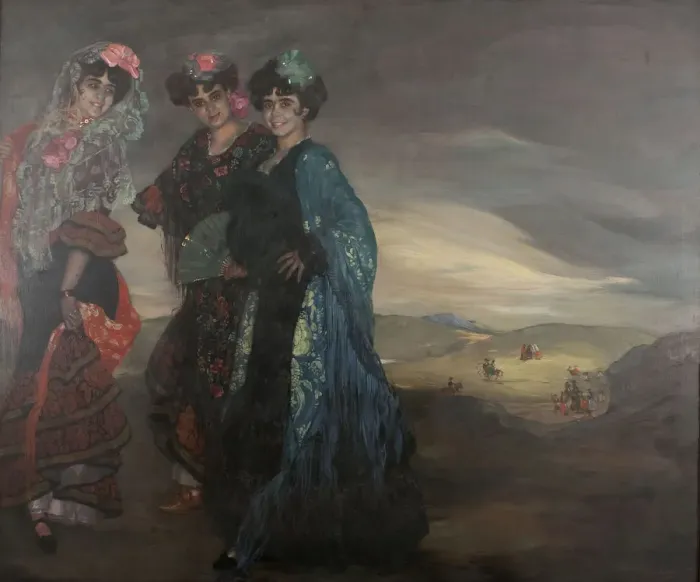 Framed Print : My cousins, 1903. Creator: Zuloaga y Zabaleto, Ignacio (1870-1945) Framed Print : My cousins, 1903. Creator: Zuloaga y Zabaleto, Ignacio (1870-1945)