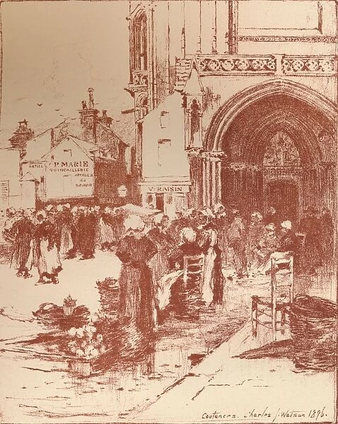 Coutances, 1896, (1897). Artist: Charles John Watson