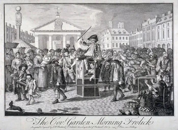 Framed Print : The Cov: Garden Morning Frolick, 1747. Artist: LP Boitard Framed Print : The Cov: Garden Morning Frolick, 1747. Artist: LP Boitard