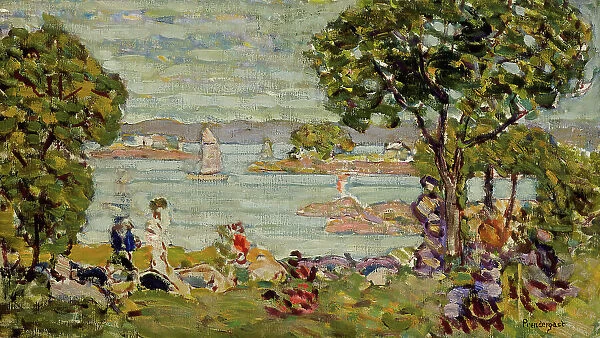 Cove, Maine, between 1907 and 1910. Creator: Maurice Brazil Prendergast