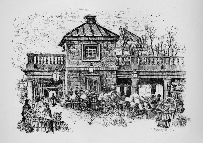Framed Print : Covent Garden, 1890. Artist: Hume Nisbet Framed Print : Covent Garden, 1890. Artist: Hume Nisbet