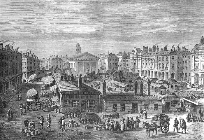 Framed Print : Covent Garden Market, c1820 (1897) Framed Print : Covent Garden Market, c1820 (1897)