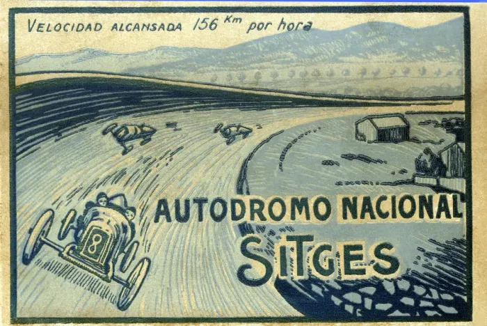 Framed Print : Cover of the advertising postcards notebook of the Autodromo Nacional de Terramar in Sitges Framed Print : Cover of the advertising postcards notebook of the Autodromo Nacional de Terramar in Sitges