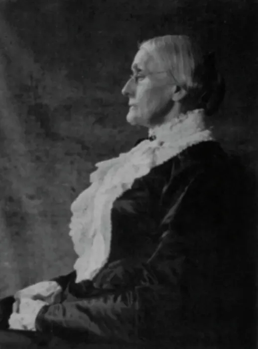 : Cover of The Anthony Home Calendar, illustrated with portrait of Susan Brownell Anthony, 1900. Creator: Frances Benjamin Johnston : Cover of The Anthony Home Calendar, illustrated with portrait of Susan Brownell Anthony, 1900. Creator: Frances Benjamin Johnston