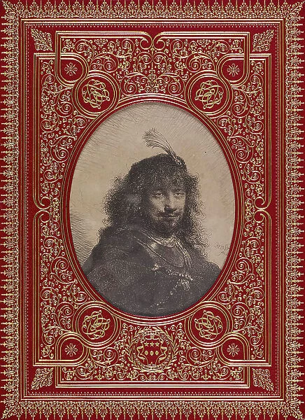 Cover of a book of prints by Rembrandt, 1900. Creator: Léon Gruel