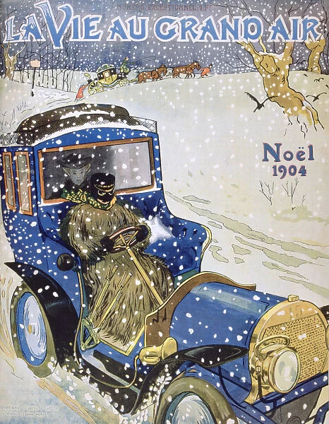 Cover for the Christmas issue of the magazine La Vie au Grand Air, 1904
