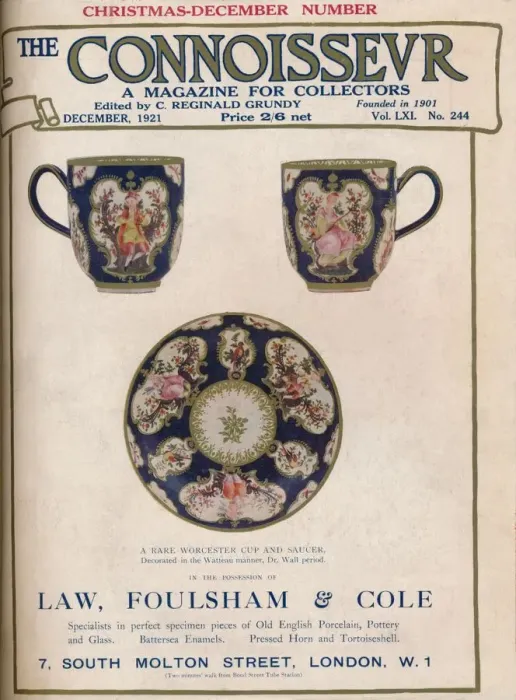 Framed Print : Cover of The Connoisseur, December 1921 Framed Print : Cover of The Connoisseur, December 1921