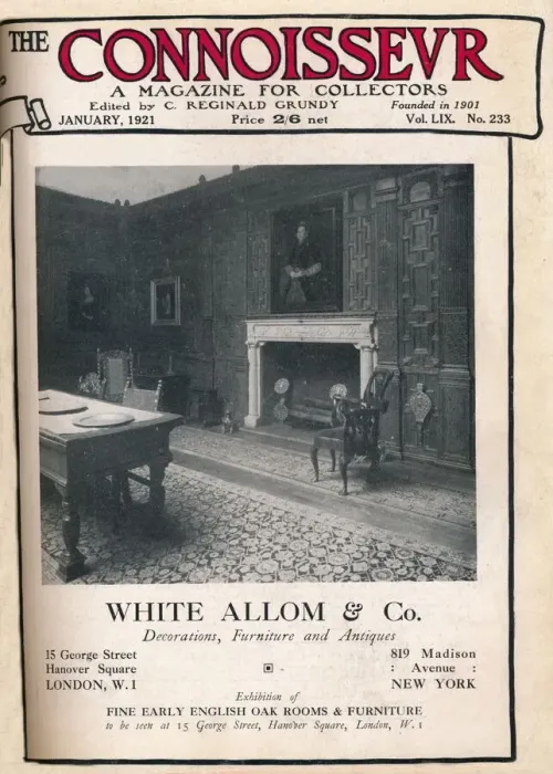 Framed Print : Cover of The Connoisseur, January 1921 Framed Print : Cover of The Connoisseur, January 1921