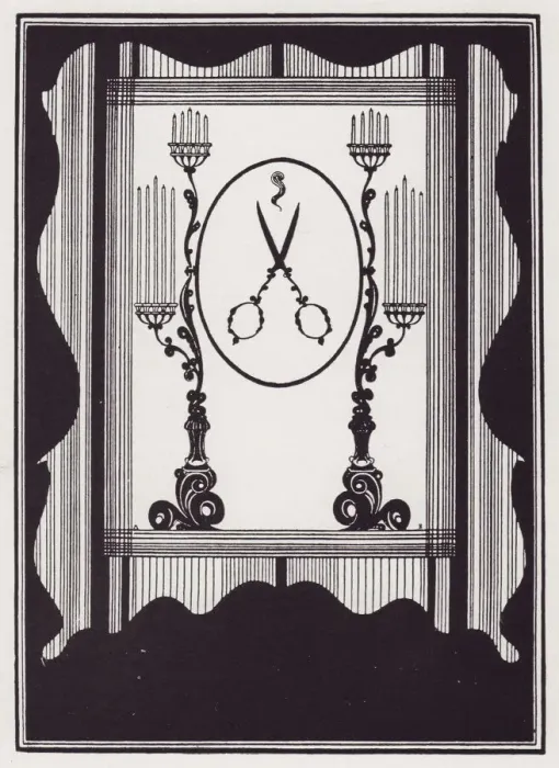 Framed Print : Cover Design, 1895-1896. Creator: Aubrey Beardsley Framed Print : Cover Design, 1895-1896. Creator: Aubrey Beardsley