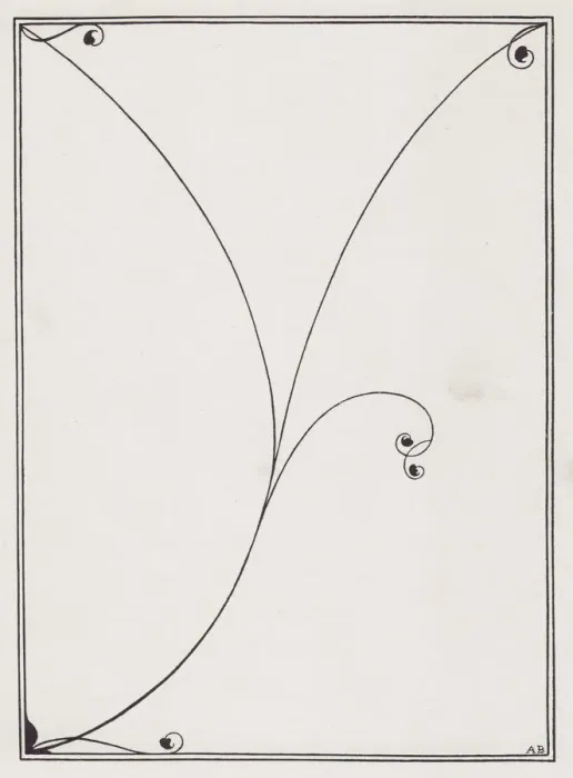 Framed Print : Cover Design for Dowsons Verses, 1896. Creator: Aubrey Beardsley Framed Print : Cover Design for Dowsons Verses, 1896. Creator: Aubrey Beardsley