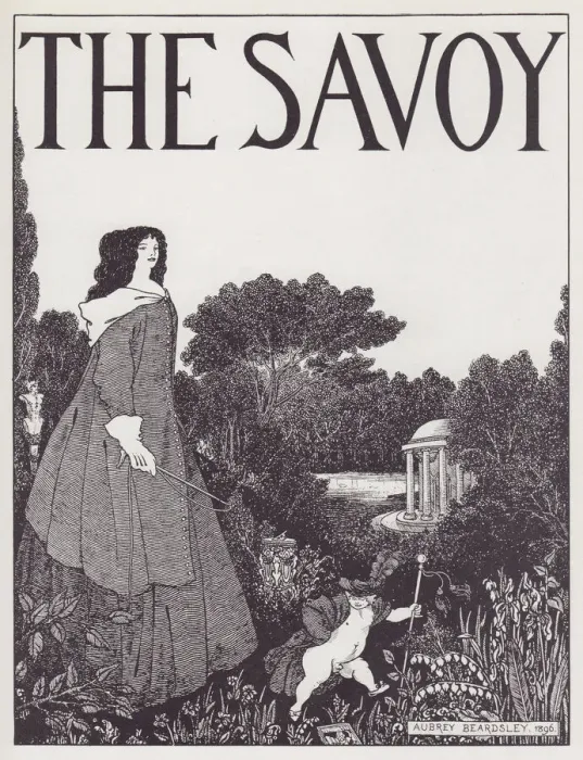 Framed Print : Cover Design for The Savoy No. I, 1895. Creator: Aubrey Beardsley Framed Print : Cover Design for The Savoy No. I, 1895. Creator: Aubrey Beardsley