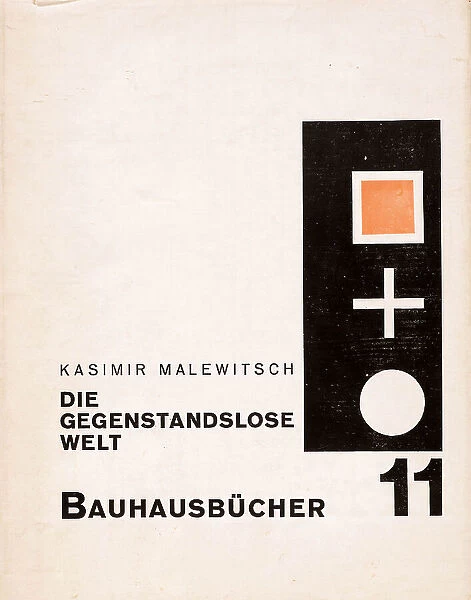 Cover of 'Die gegenstandslose Welt' by Kazimir Malevich, 1927. Creator: Moholy-Nagy, Laszlo (1895-1946). Cover of 'Die gegenstandslose Welt' by Kazimir Malevich, 1927. Creator: Moholy-Nagy, Laszlo (1895-1946)