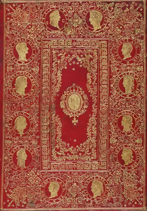 Framed Print : Cover of Facta et dicta memorabilia, 1471. Creator: Unknown. Cover of Facta et dicta memorabilia, 1471. Creator: Unknown Framed Print : Cover of Facta et dicta memorabilia, 1471. Creator: Unknown. Cover of Facta et dicta memorabilia, 1471. Creator: Unknown