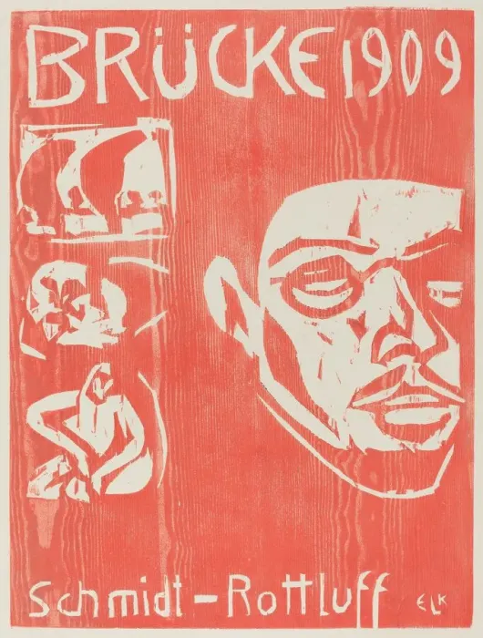 Framed Print : Cover of the Fourth Yearbook of the Artist Group the Brucke, 1909 Framed Print : Cover of the Fourth Yearbook of the Artist Group the Brucke, 1909