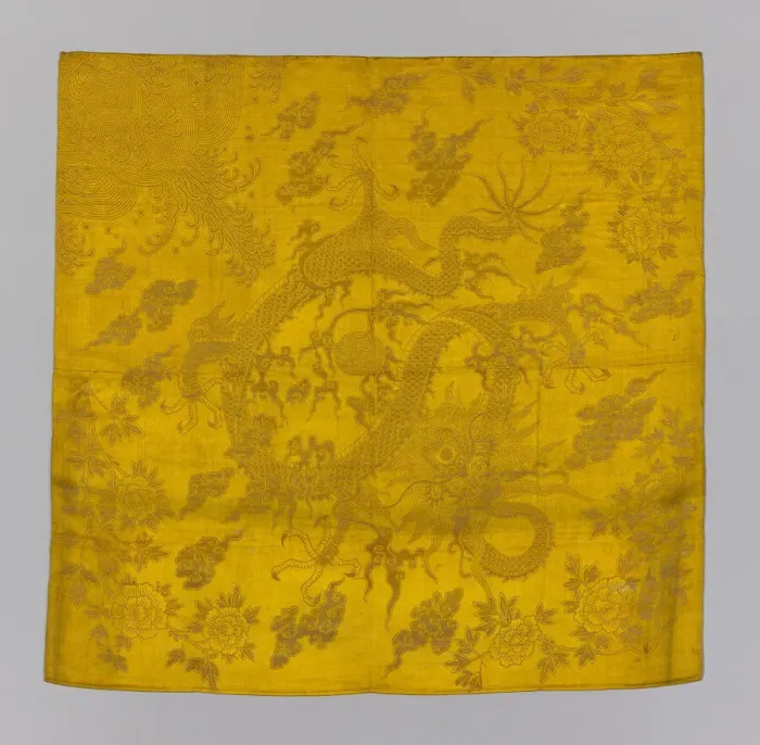 Framed Print : Cover (Furnishing Fabric), China, Qing dynasty (1644-1911), 1875 / 1900. Creator: Unknown Framed Print : Cover (Furnishing Fabric), China, Qing dynasty (1644-1911), 1875 / 1900. Creator: Unknown