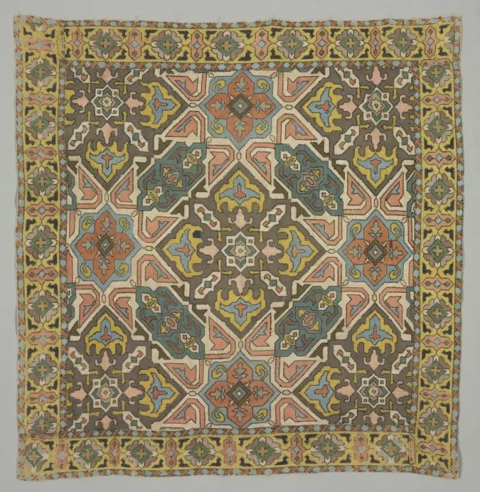 Framed Print : Cover with geometric design, 1800s. Creator: Unknown Framed Print : Cover with geometric design, 1800s. Creator: Unknown