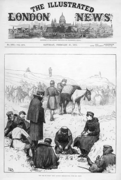 Framed Print : The cover of The Illustrated London News, 27th February 1875 Framed Print : The cover of The Illustrated London News, 27th February 1875