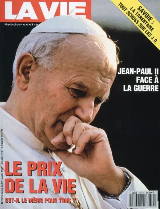 Framed Print : Front cover of La Vie, Febuary 1991 Framed Print : Front cover of La Vie, Febuary 1991
