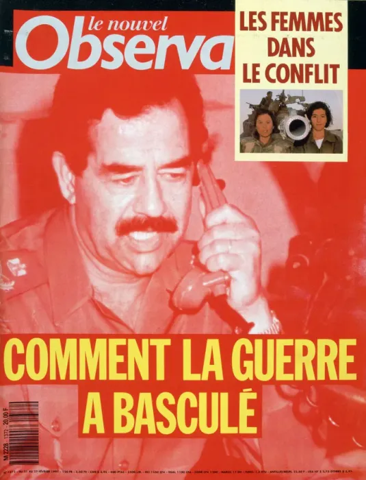 Framed Print : Front cover of Le Nouvel Observateur, Febuary 1991 Framed Print : Front cover of Le Nouvel Observateur, Febuary 1991