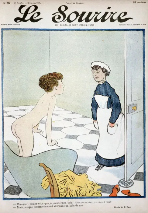 Framed Print : Front cover of Le Sourire magazine, 30th March 1901. Artist: Fernand Fau Framed Print : Front cover of Le Sourire magazine, 30th March 1901. Artist: Fernand Fau