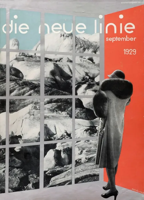 Framed Print : Cover of the magazine die neue linie, 1929. Creator: Moholy-Nagy, Laszlo (1895-1946) Framed Print : Cover of the magazine die neue linie, 1929. Creator: Moholy-Nagy, Laszlo (1895-1946)