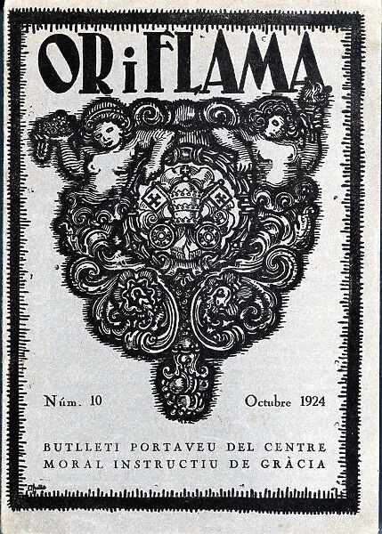 Cover of the magazine Or i Flama, number 10, October 1924, published in Barcelona